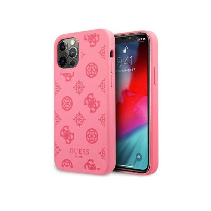 Capa Iphone 12 Pro Max GUESS Peony Collection GUHCP12LLSPEFU Rosa em Blister