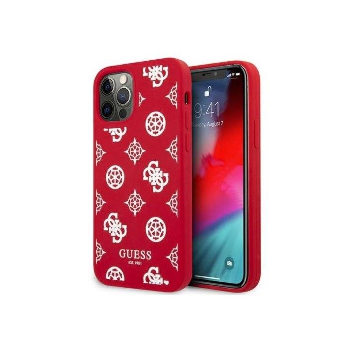 Capa Iphone 12 Pro Max GUESS Peony Collection GUHCP12LLSPEWRE Vermelho em Blister