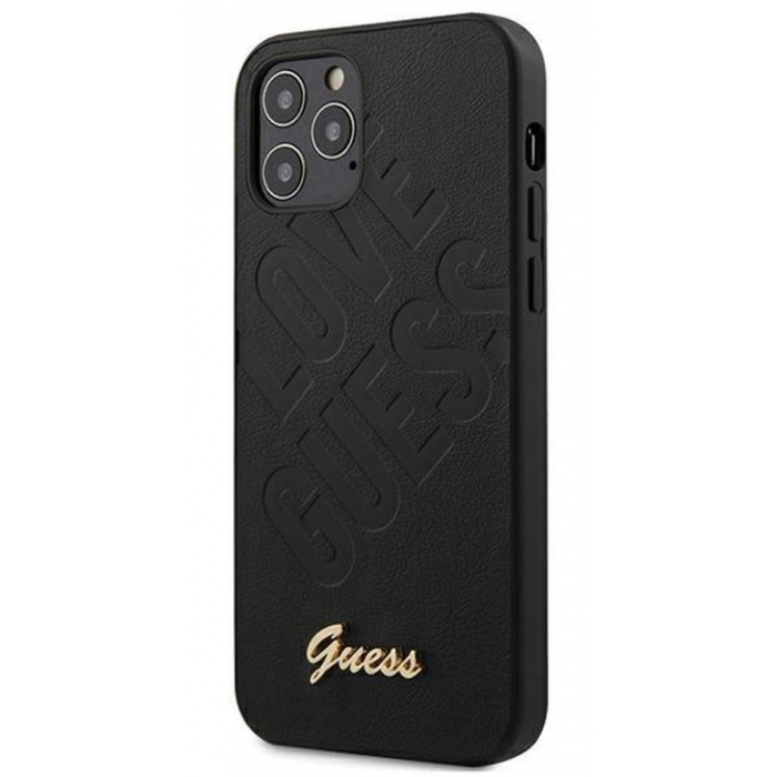 Capa Iphone 12 Pro Max GUESS GUHCP12LPUILGBK Preto em Blister