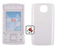 Capa em Silicone Nokia X3-00 Branca Transparente