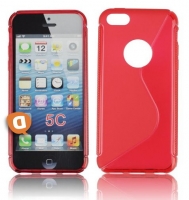 Capa em Silicone  S-CASE  iPhone 5C Vermelha