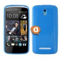 Capa em Silicone HTC Desire 500 Azul