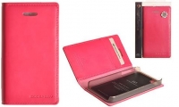 Capa Protetora  Flip Book  Samsung i9505, i9500 Galaxy S4 com porta cartões Rosa em Blister