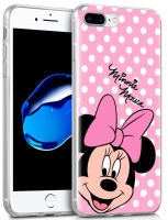 Capa Iphone X, Iphone XS Disney Minnie Rosa Licenciada Silicone em Blister