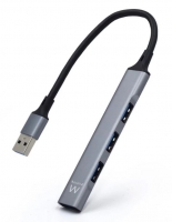 Hub Ewent EW1137 USB3.2 Gen 1 Porta USB 3.2 Gen1 + 3 Portas USB 2.0