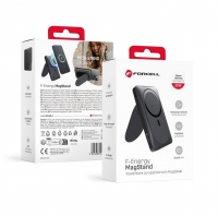 PowerBank FORCELL F-ENERGY F10K2 MagStand com Magsafe PD QC3.0 5A 20W 10 000 mAh Preto