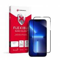 Pelicula Iphone 13 Pro Max, Iphone 14 Plus Forcell Flexible Nano Glass 5D Preto