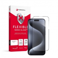 Pelicula Iphone 14 Pro Max Forcell Flexible Nano Glass 5D Preto