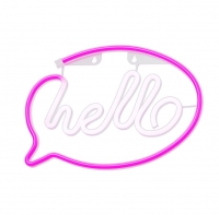 LED Neon Hello Rosa/Branco FLNE15 Forever Light