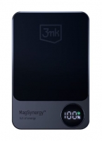 Powerbank 3MK MagSynergy 5000 mAh com Magsafe Preto