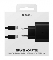 Carregador Samsung EP-TA845XBEGWW 45W 5A com Cabo USB C para USB C Preto Original em Blister