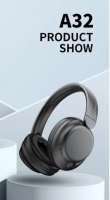 Headphones Celebrat A32 Bluetooth Preto