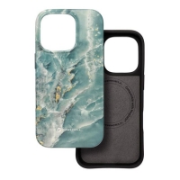 Capa Iphone 16 Pro FORCELL F-PROTECT Mirage Military Drop-Test Case com Magsafe Verde Marmore