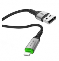 Cabo Dados USB-A para Lightning RIXUS RXUC22AL Preto