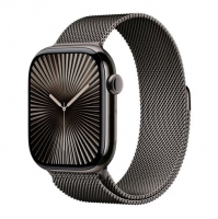 Apple Watch Series 10 GPS + Cellular Titânio Ardósia 46mm Bracelete Loop Milanesa Ardósia