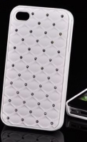 Capa Protetora Diamond Samsung i9500, i9505 Galaxy S 4 Branca com Brilhantes