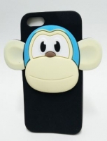 Capa Silicone  Monkey 3D  Iphone 5, Iphone 5S Black