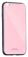 Capa Iphone XS Max  Glass  Silicone Rosa Opaco