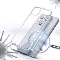 Capa Iphone 12 Pro Max ANTIBACTERIAL Transparente em Blister